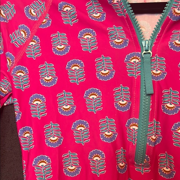 Practically new J. Crew Pink and Blue Women's Swim Top Rashguard. So pretty! - Picture 3 of 16